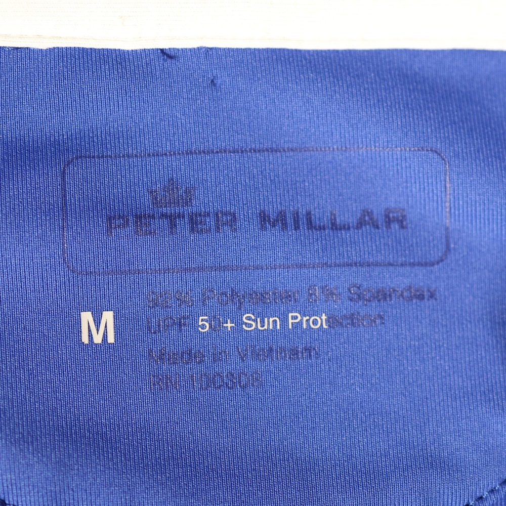 Peter Millar Pullover Womens Medium Blue 1/4 Zip Long Sleeve UPF 50 Active Golf - Picture 7 of 9